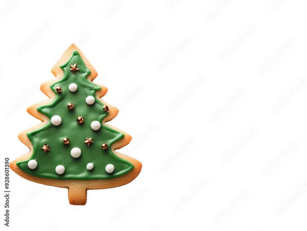 A beautifully decorated Christmas tree cookie, perfect for festive celebrations and holiday-themed baking. A beautifully decorated Christmas tree cookie, perfect for festive celebrations and holiday-themed baking.