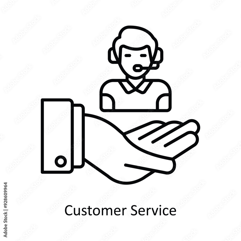 Customer Service vector filled outline Icon Design illustration. Graphic Design Symbol on White background EPS 10 File Customer Service vector filled outline Icon Design illustration. Graphic Design Symbol on White background EPS 10 File