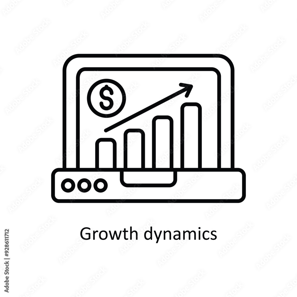 Growth dynamics vector filled outline Icon Design illustration. Graphic Design Symbol on White background EPS 10 File Growth dynamics vector filled outline Icon Design illustration. Graphic Design Symbol on White background EPS 10 File
