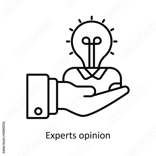 Experts opinion vector filled outline Icon Design illustration. Graphic Design Symbol on White background EPS 10 File