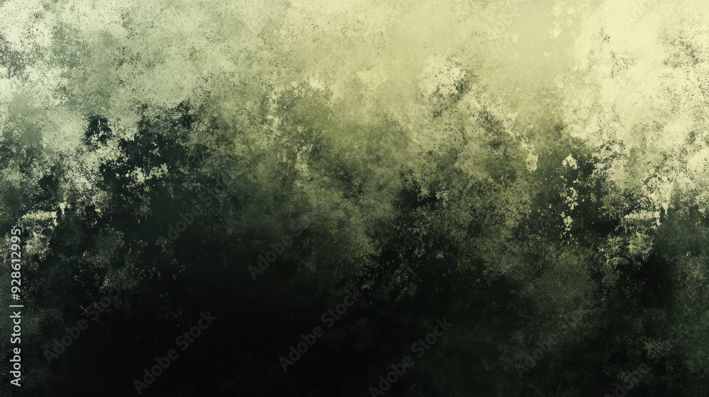 Obraz premium Abstract Green and Beige Texture with Speckled Pattern