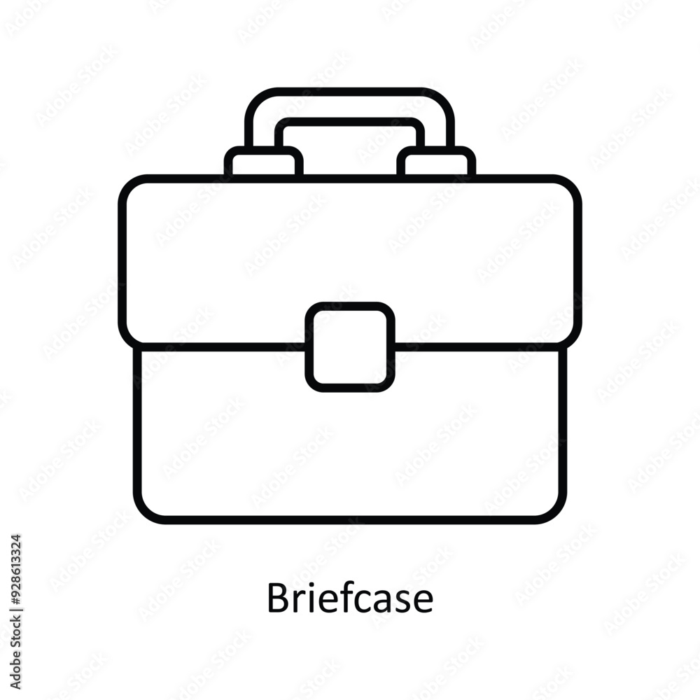 Briefcase vector filled outline Icon Design illustration. Graphic Design Symbol on White background EPS 10 File