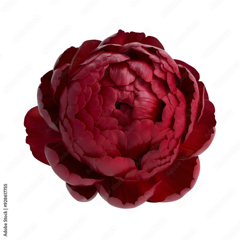 Obraz premium Realistic Single Red Peony