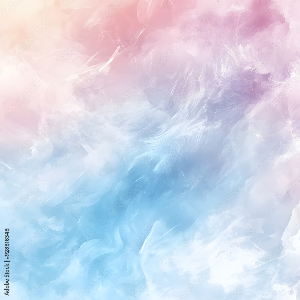 Soft pastel clouds in a serene sky at dawn Soft pastel clouds in a serene sky at dawn