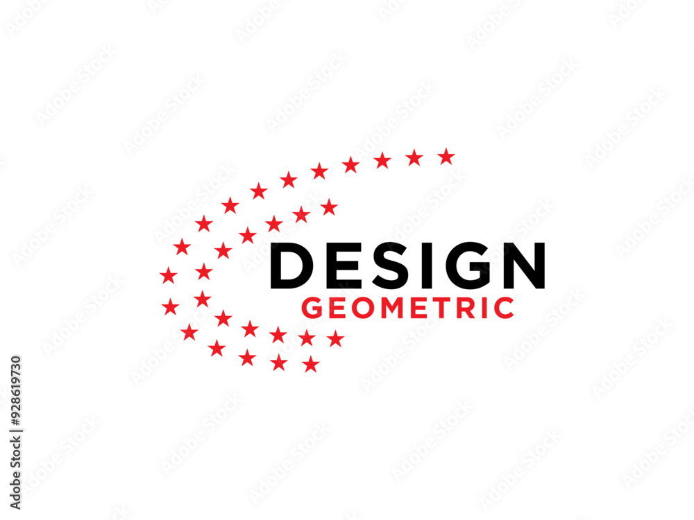 Star Logo Design isolated on white background