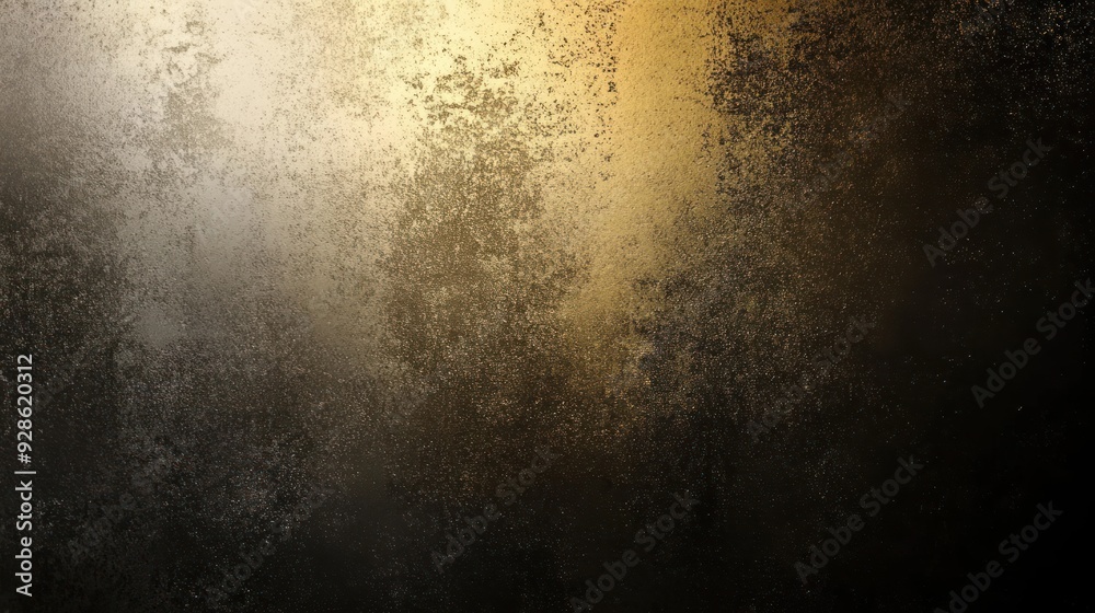 Golden and Black Glitter Texture with Light Spot Golden and Black Glitter Texture with Light Spot