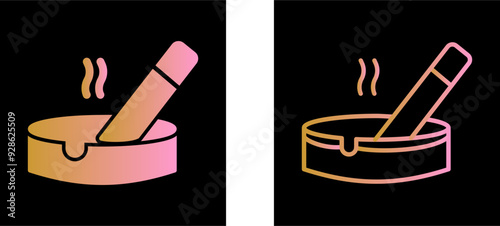 Ashtray Vector Icon