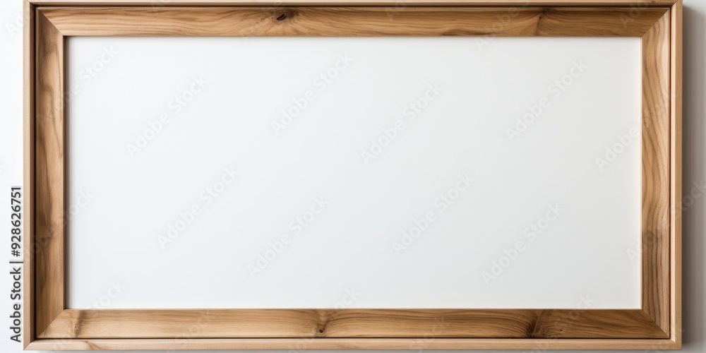 Wooden Frame With White Background Wooden Frame With White Background