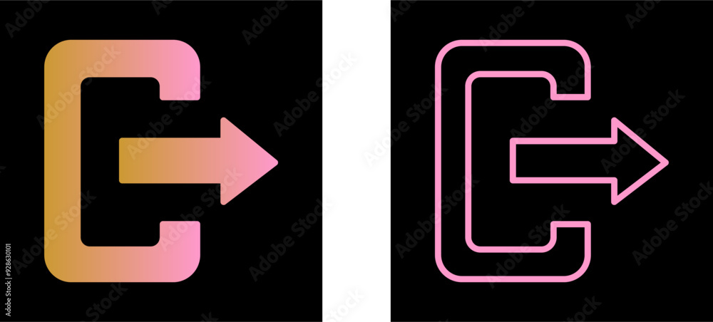 Logout Vector Icon Logout Vector Icon
