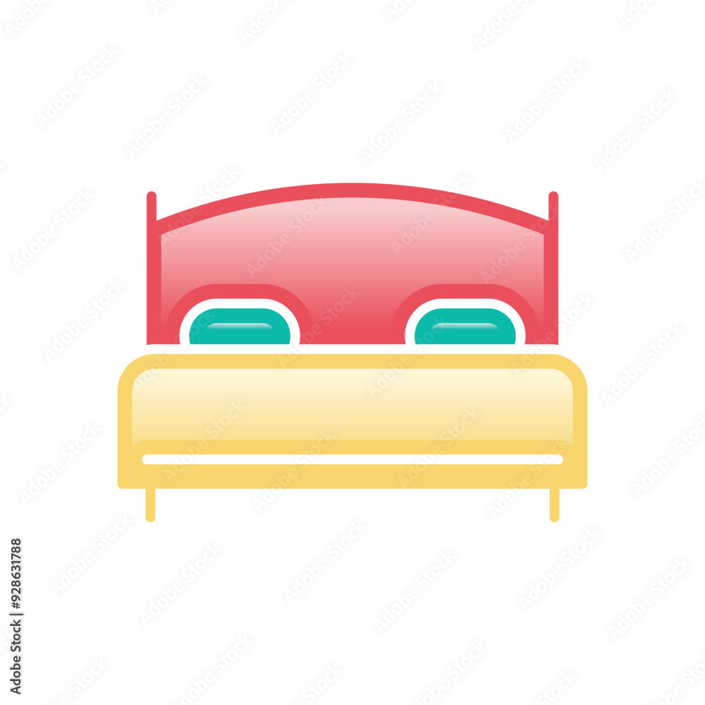 Bed vector icon Bed vector icon