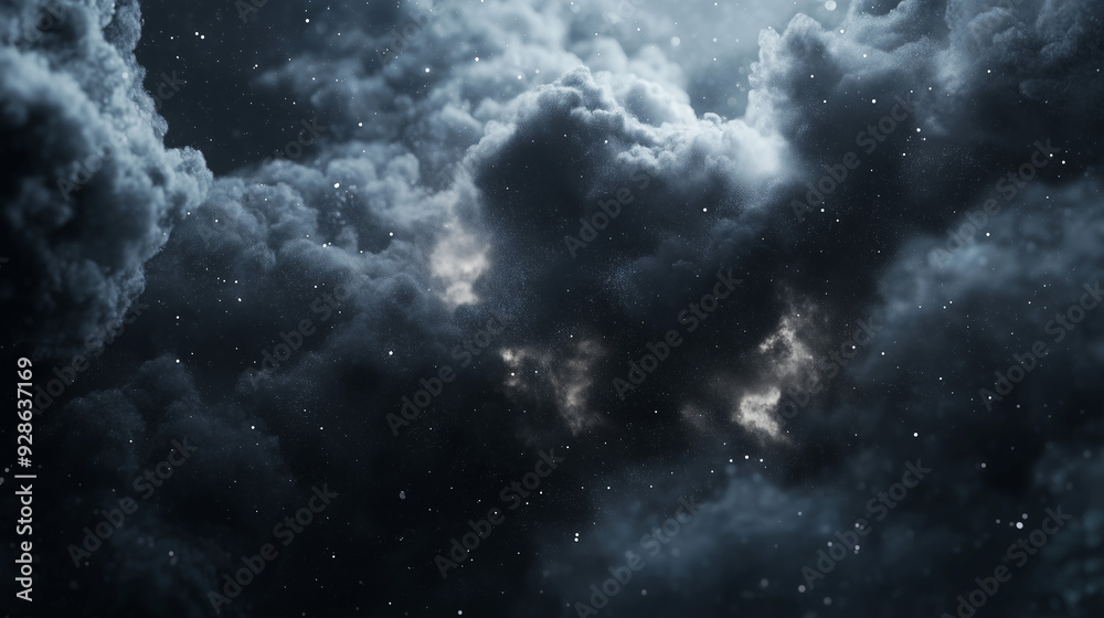 Fototapeta premium Dark clouds background