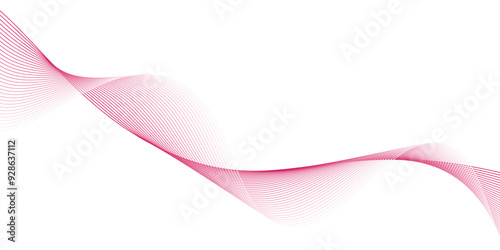 Vector abstract red background with dynamic red waves,Modern flowing red wave banner background,flow of transparent lines.Abstract wave vector background.