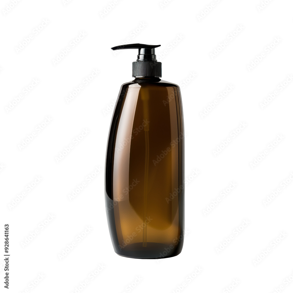 Brown pump bottle for liquid products on transparent background
Brown pump bottle for liquid products on transparent background