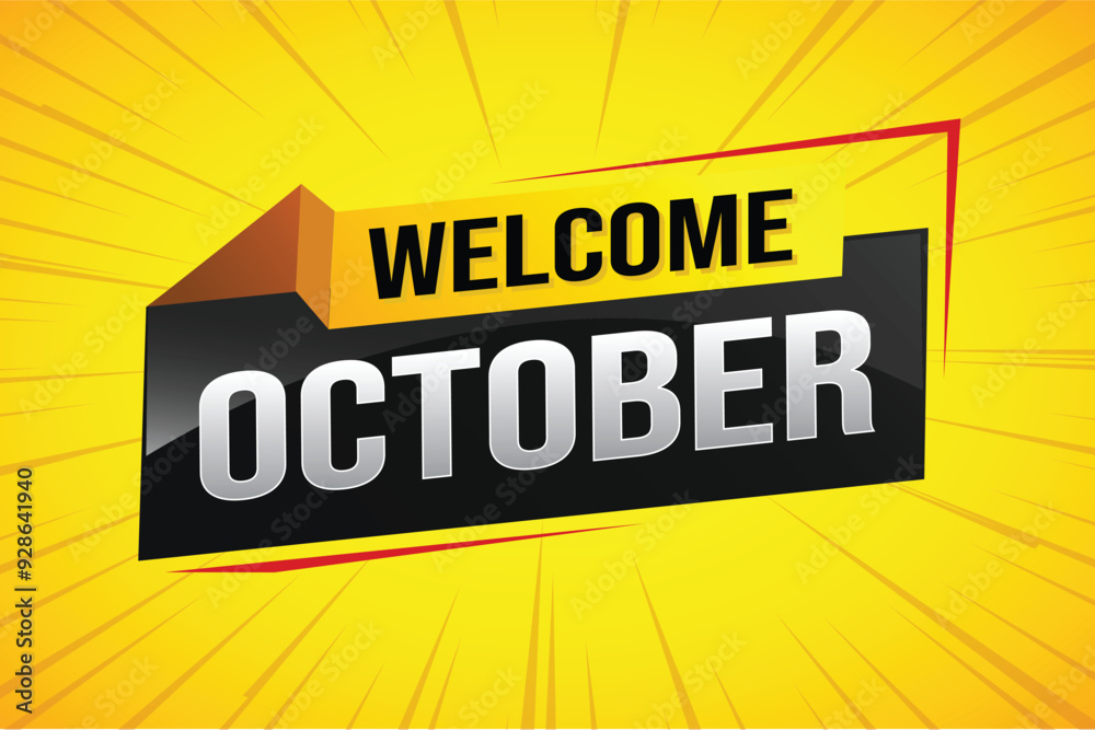 welcome October word text concept icon logo sign symbol vector note 3d style for use landing page, template, social media, web, mobile app, poster, banner, flyer, background, gift card, coupon
welcome October word text concept icon logo sign symbol vector note 3d style for use landing page, template, social media, web, mobile app, poster, banner, flyer, background, gift card, coupon