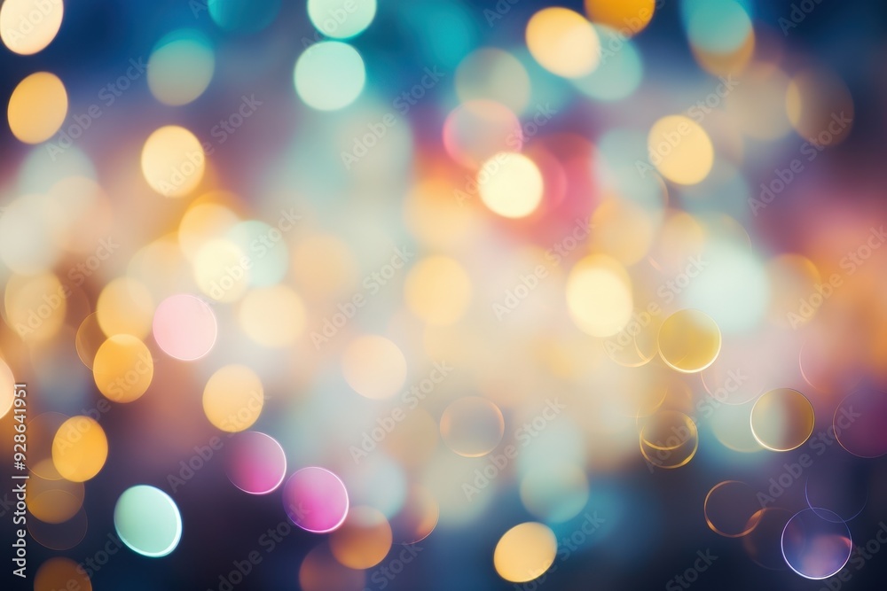 Abstract Bokeh Background with Warm Colors Abstract Bokeh Background with Warm Colors