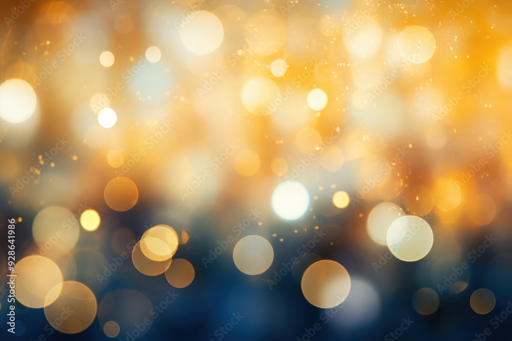 Abstract Golden Bokeh Background Abstract Golden Bokeh Background