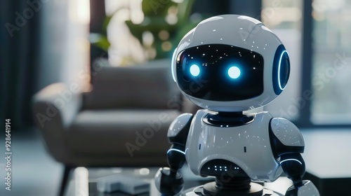 Modern design ai robot,New technologies of robotics.
 photo
