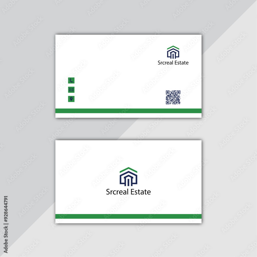 two side business card design template flat design two side business card design template flat design