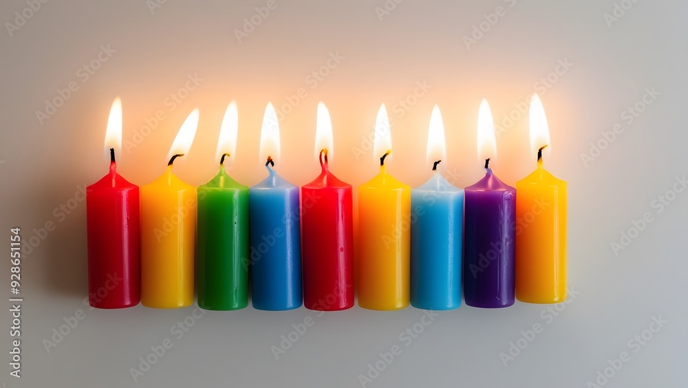 Candle, isolated. Candle, isolated.