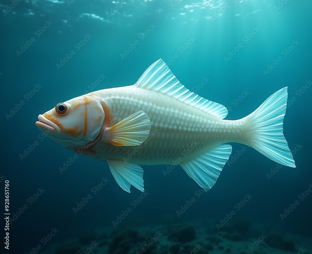 Marine Life Suffers: A Plastic Fish Caught in a Net of Pollution Marine Life Suffers: A Plastic Fish Caught in a Net of Pollution