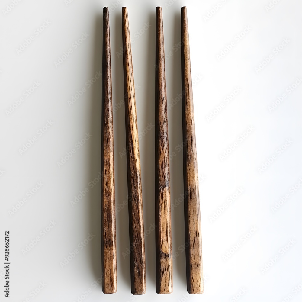 Wooden Sticks on White Background. Wooden Sticks on White Background.