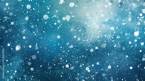 Wallpaper Mural Abstract blue background with white bokeh lights. Torontodigital.ca