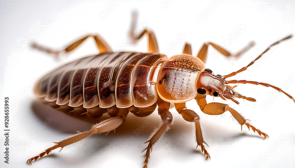 macro image bed bugs white background macro image bed bugs white background