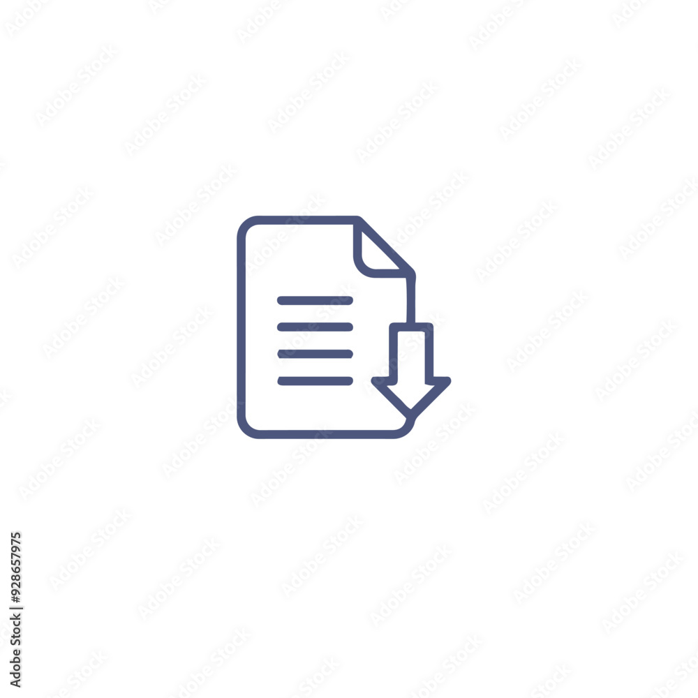 documents icon vector design , paper line icon documents icon vector design , paper line icon
