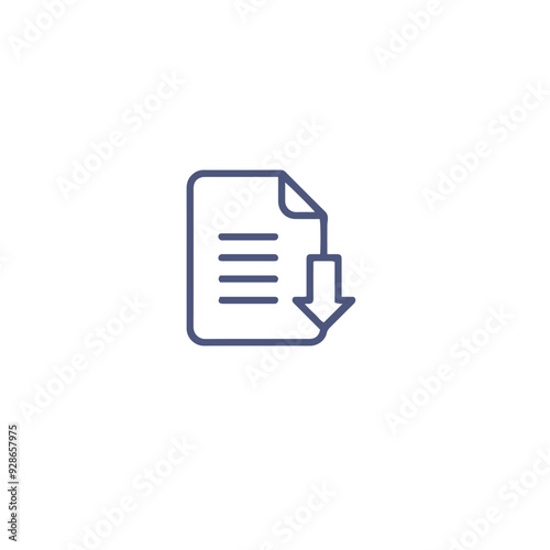 documents icon vector design , paper line icon