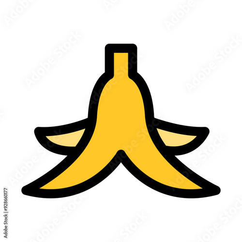Banana peel icon