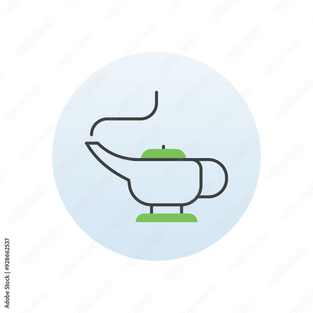 Magic lamp vector icon Magic lamp vector icon