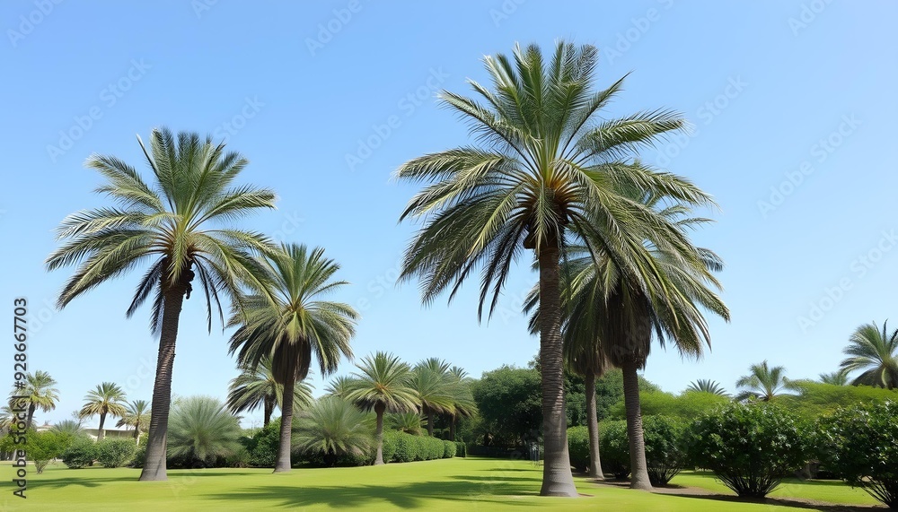 Tropical Paradise with Palm Trees Tropical Paradise with Palm Trees