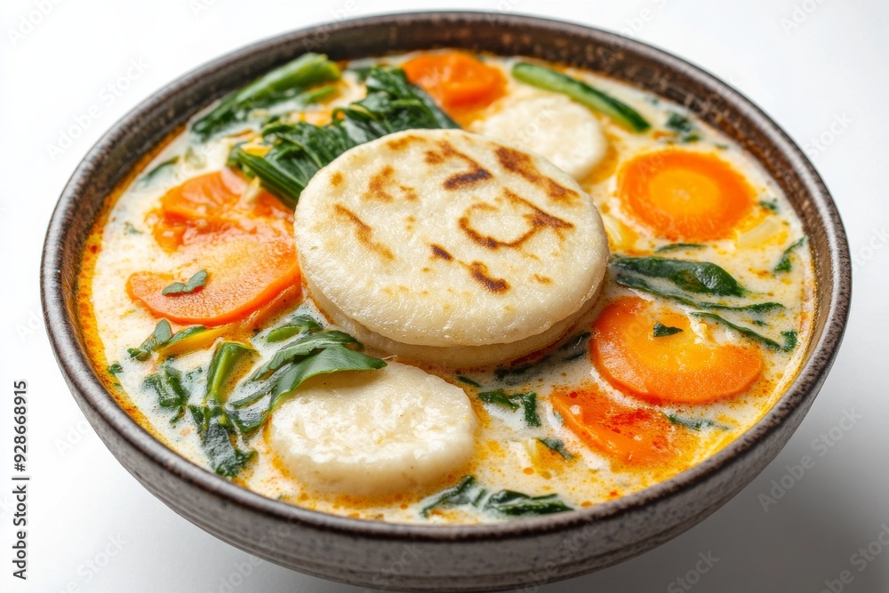 Padang Vegetable Stew with Rice Cakes, This variant from West Sumatra is spicier and richer in flavor. Padang Vegetable Stew with Rice Cakes, This variant from West Sumatra is spicier and richer in flavor.