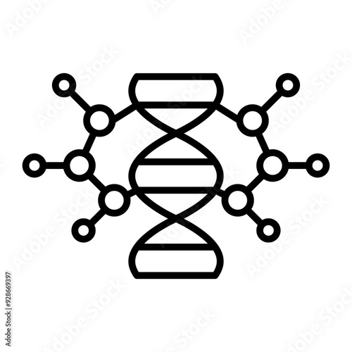Genetic Engineering line icon