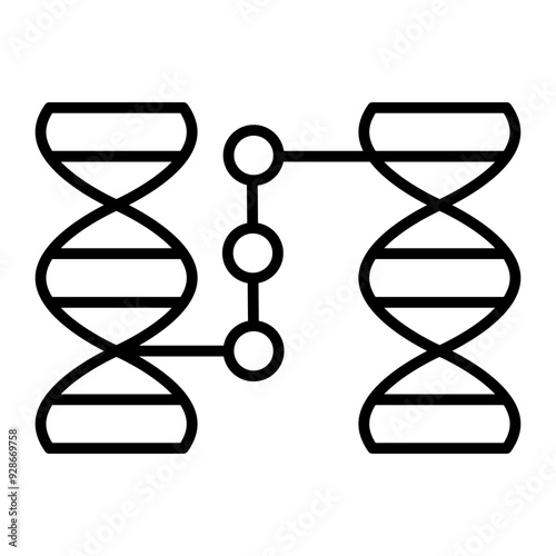 Cloning line icon