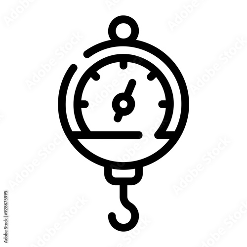 scales line icon