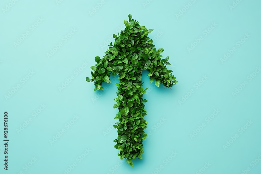 Grass Arrow Pointer isolated on white Background Grass Arrow Pointer isolated on white Background