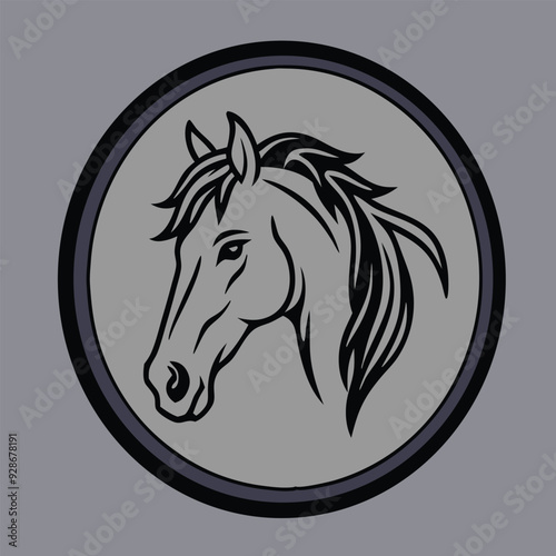 Horse vector for logo, template etc