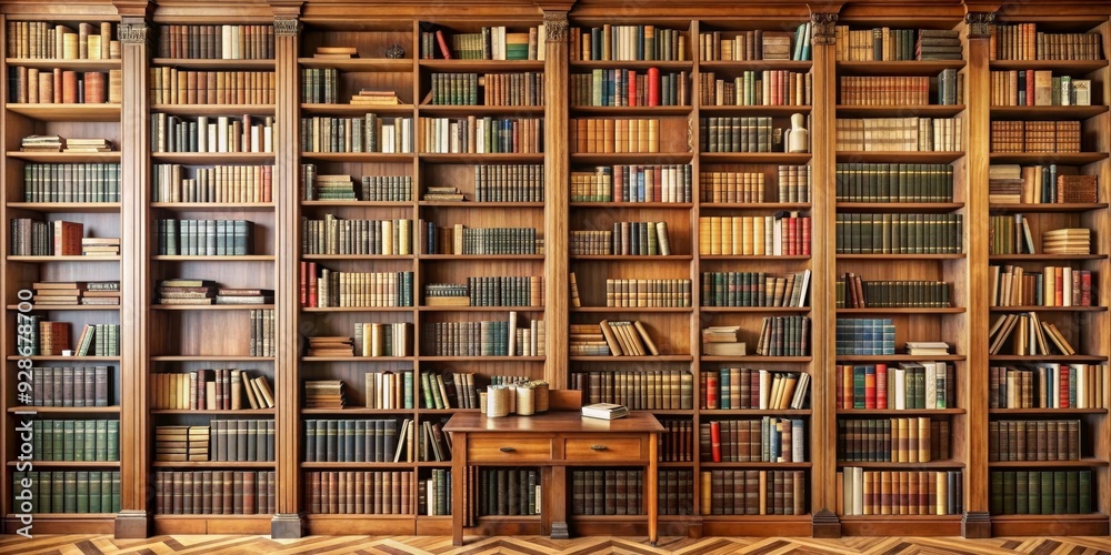 Antique Bookcase Filled With Timeless Knowledge, bookshelf , literature , library , knowledge Antique Bookcase Filled With Timeless Knowledge, bookshelf , literature , library , knowledge