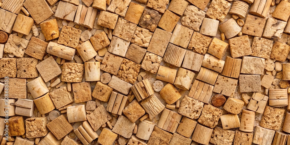 Cork and Wood Mosaic, Natural Texture, Rustic Design, Craftsmanship , Cork , Texture , Wood Cork and Wood Mosaic, Natural Texture, Rustic Design, Craftsmanship , Cork , Texture , Wood