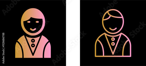 Casino Dealer Vector Icon