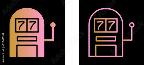 Slot Machine Vector Icon