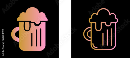 Pint of Beer Vector Icon