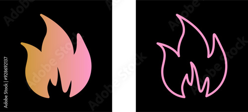 Flame Vector Icon