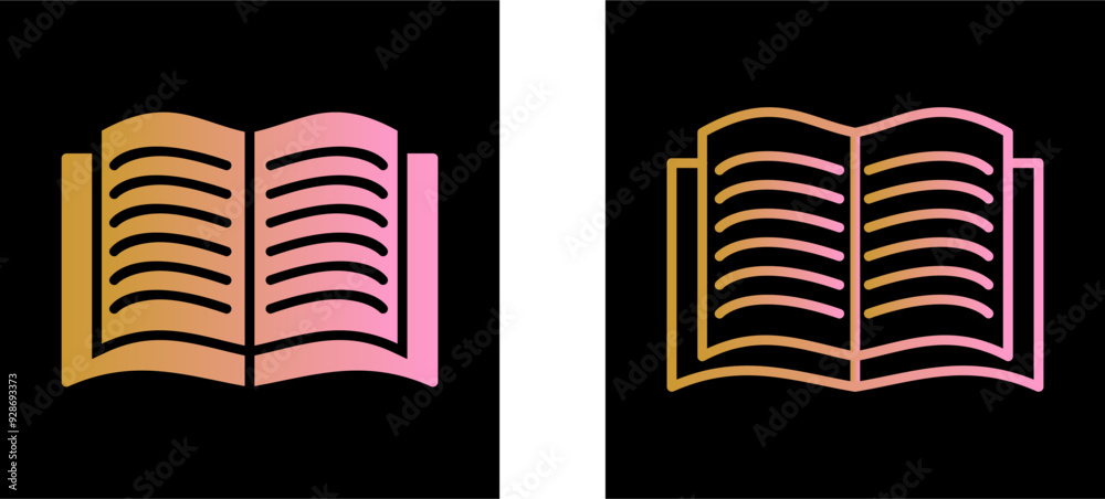 Textbook Vector Icon Textbook Vector Icon
