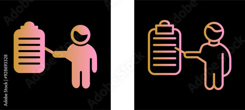 Male Presenter Vector Icon