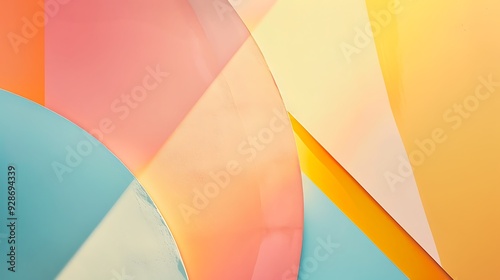 Abstract Colorful Geometric Shapes Background