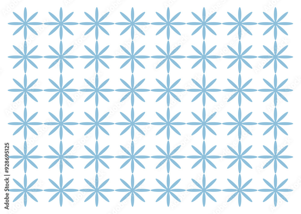 seamless geometric pattern with blue flower seamless geometric pattern with blue flower
