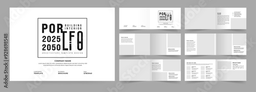 Landscape Architects Portfolio Booklet template, Use for annual report, proposal, portfolio, brochure, catalog, magazine, booklet.