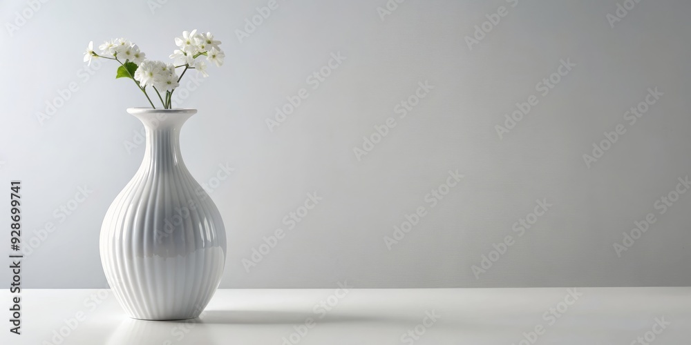 Minimalist White Flower in a Textured Vase, minimalism , white , flower , vase Minimalist White Flower in a Textured Vase, minimalism , white , flower , vase